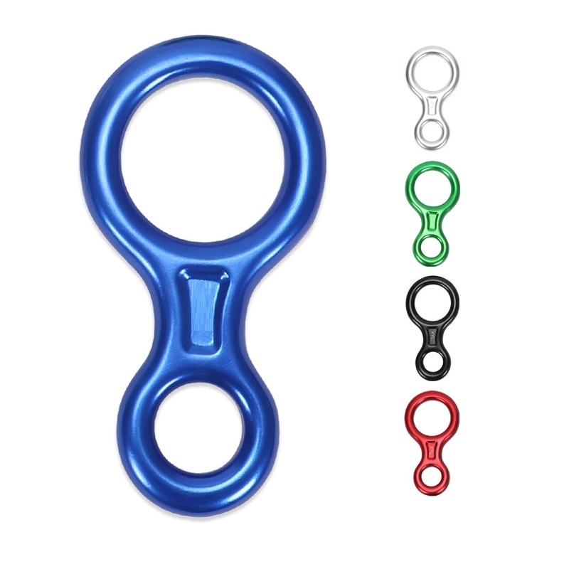 35KN Climb Figure 8 Descender Rigging Plate Rappel Gear 3
