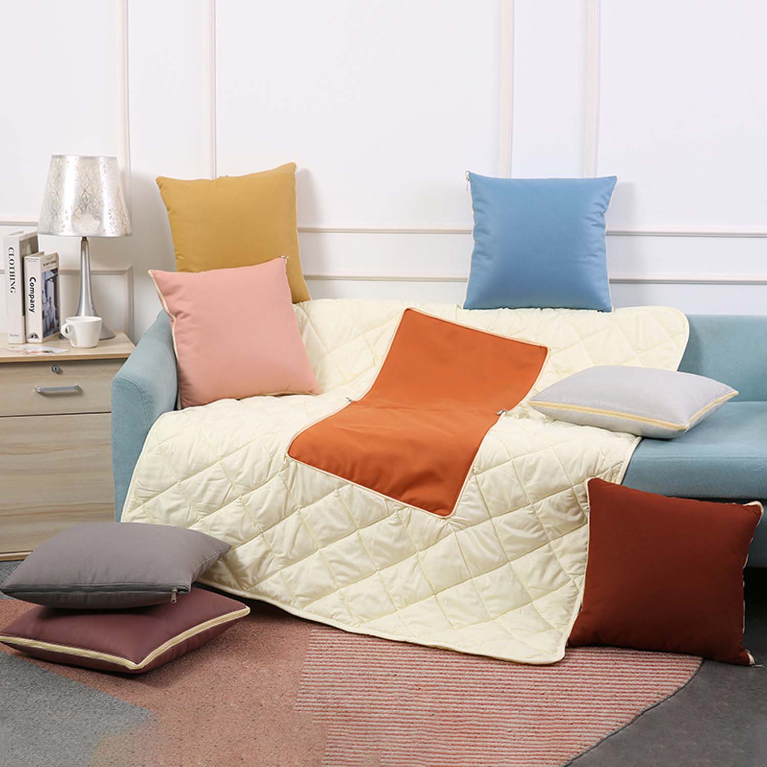 Sofa Pillow Office Nap Air Conditioning Quilt 6