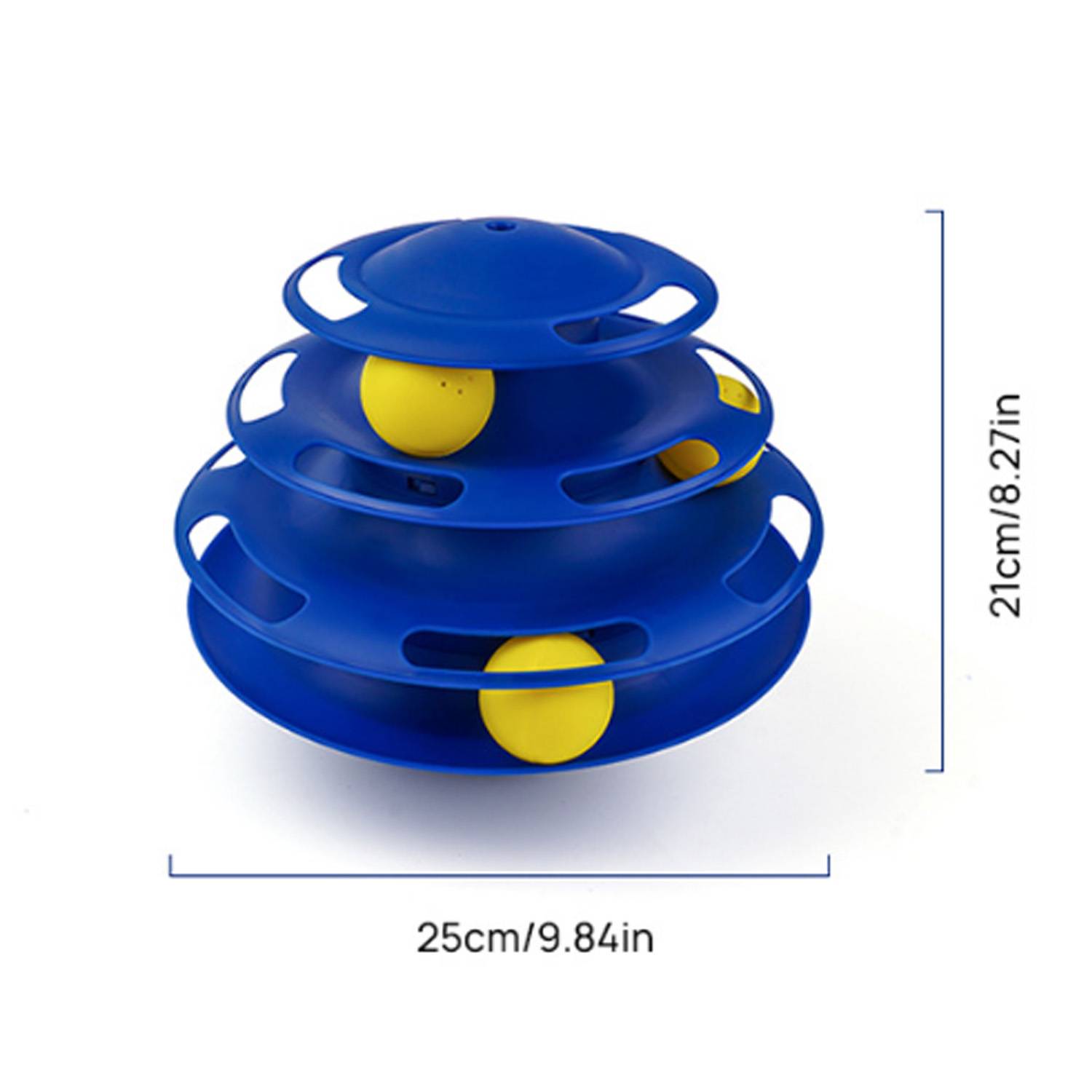 3 Layer Interactive Cat Tower Toy with Rolling Balls 9