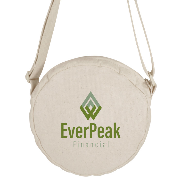 Rhythm Round Cotton Crossbody Bag - Made in the USA 1