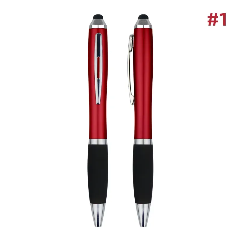 Illuminated Logo Gourd Shaped Touch Ballpoint Twist Pen 9