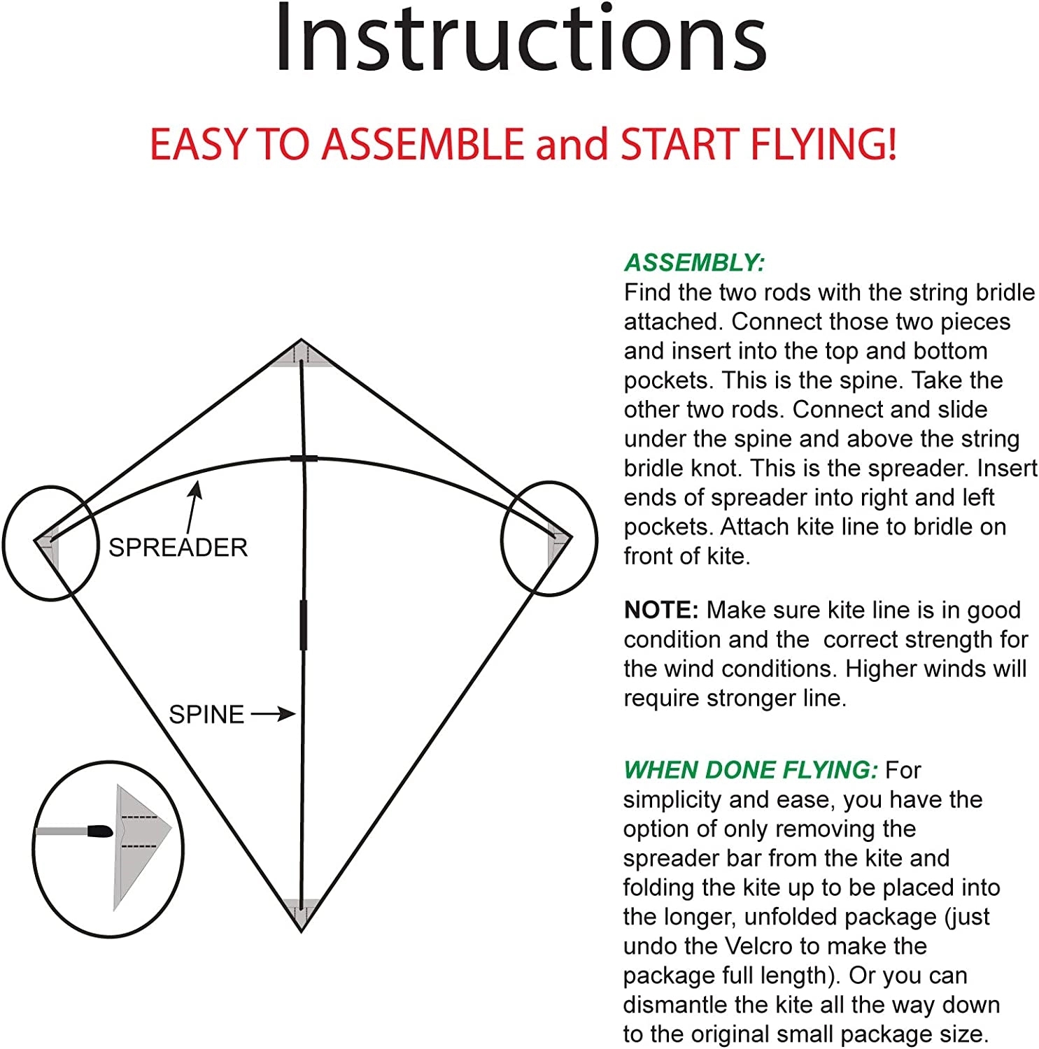 Custom Classical Diamond Kite 20
