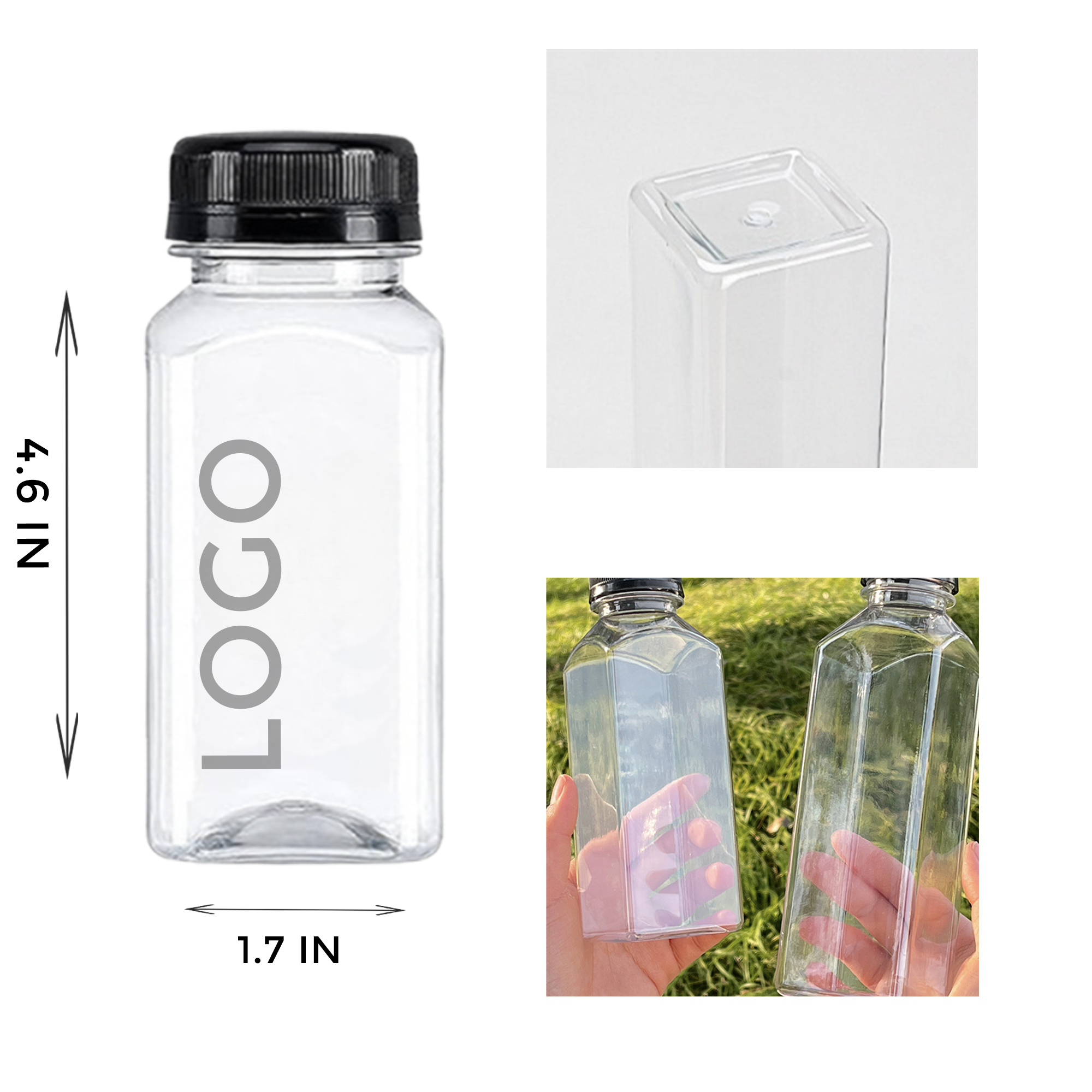 MOQ 10 PCS Recyclable 6OZ Plastic bottle 2