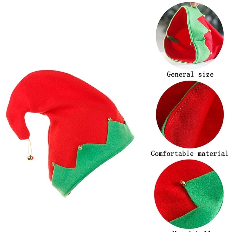 Santa Elf Hat With Bell 4