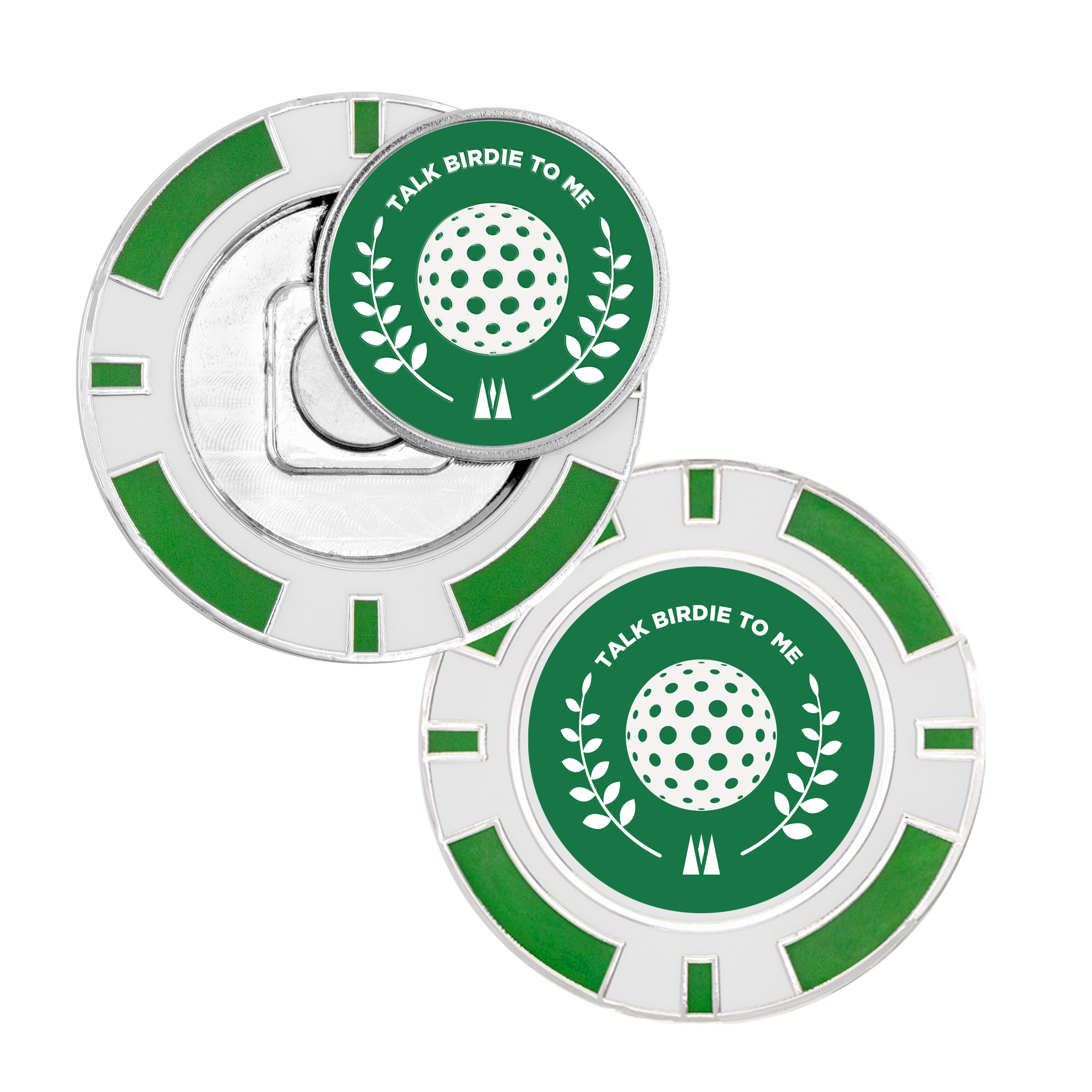 Golf Poker Chip Coin w/ Ball Marker 10