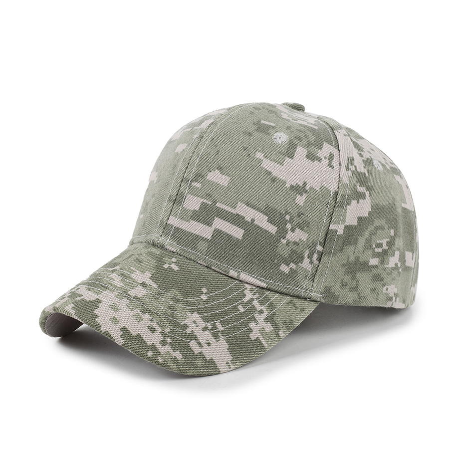 Stock Camo Polyester 6-Panel Baseball Cap