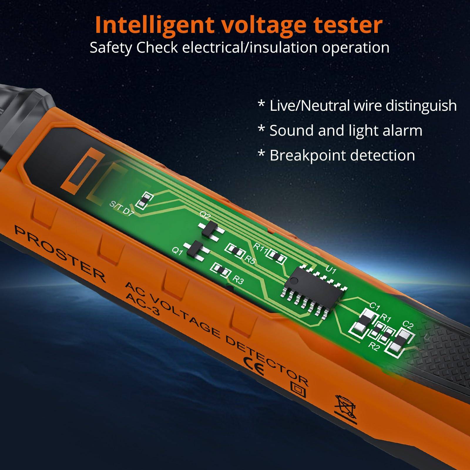 Smart Non-Contact Voltage Tester for Home Electrical Safety 4
