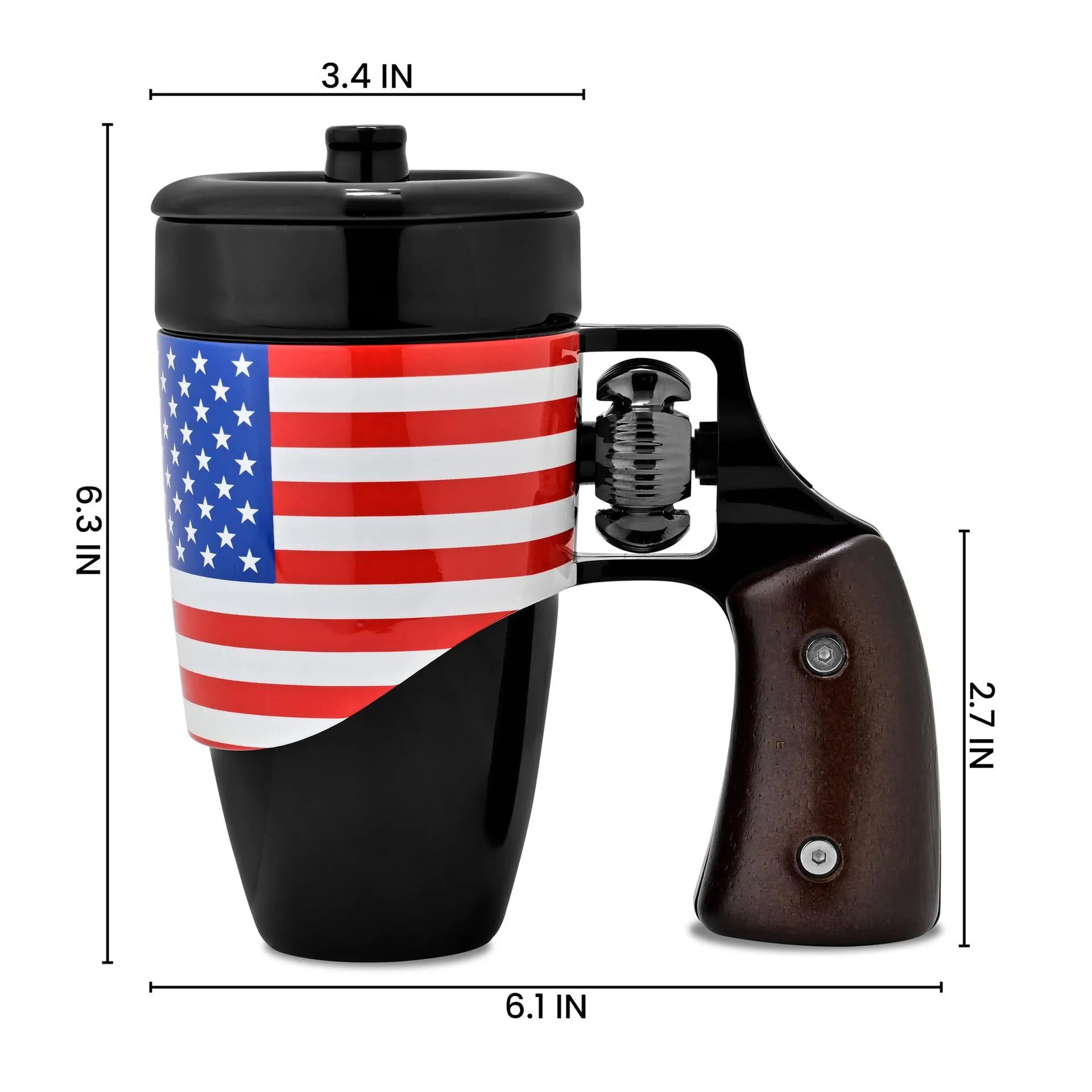 Men's Gun Novelty Ceramic Coffee Mug 8