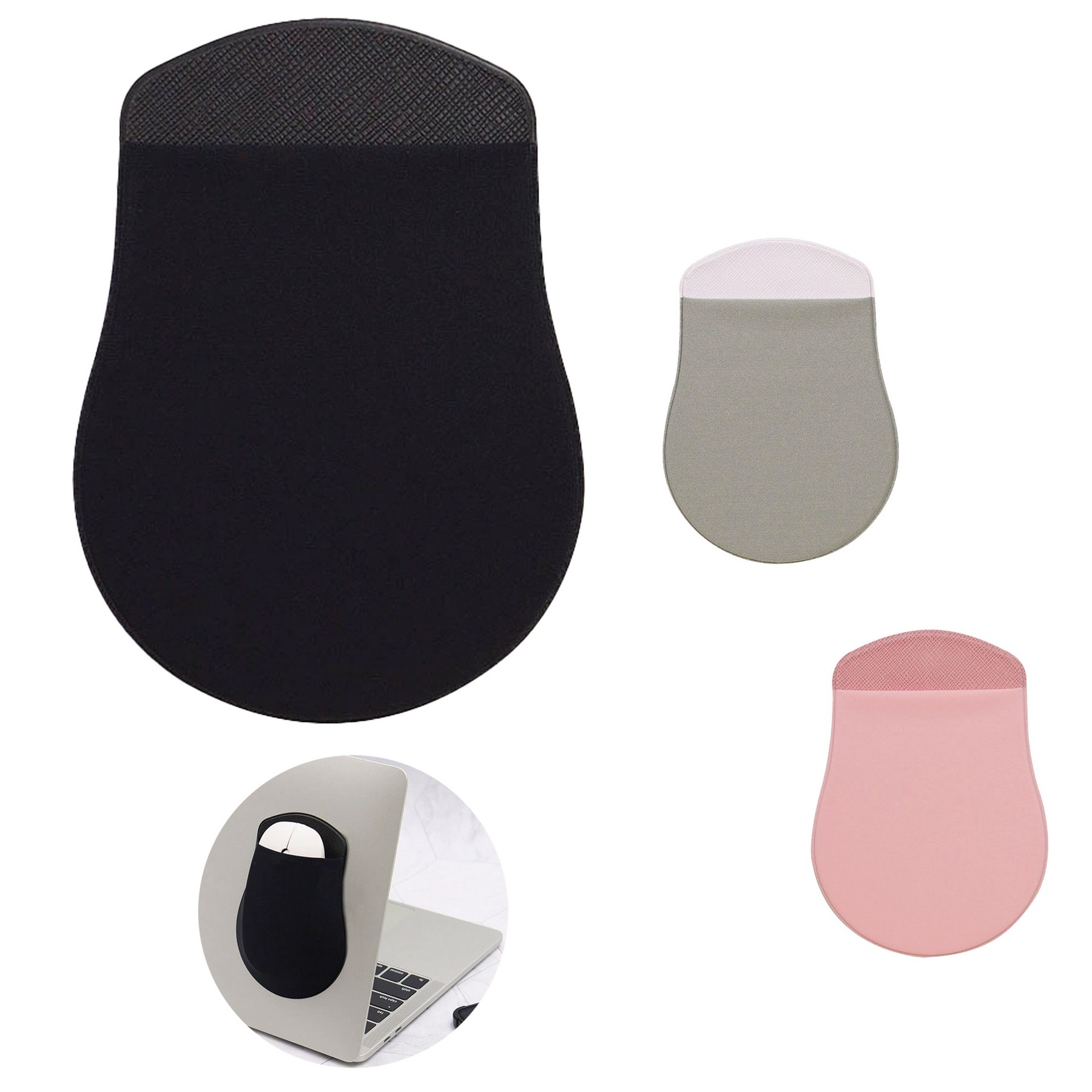 Self-Adhesive Mouse Storage Bag Laptop Back Storage Bag 1