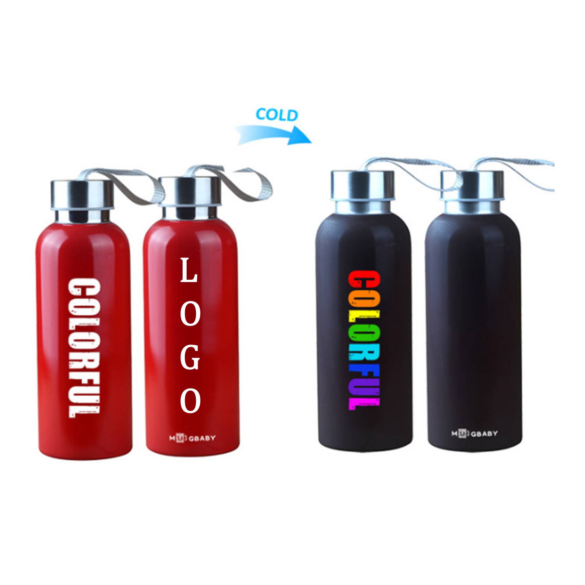 18oz. Color Changing Stainless Steel Insulated Tumbler 2