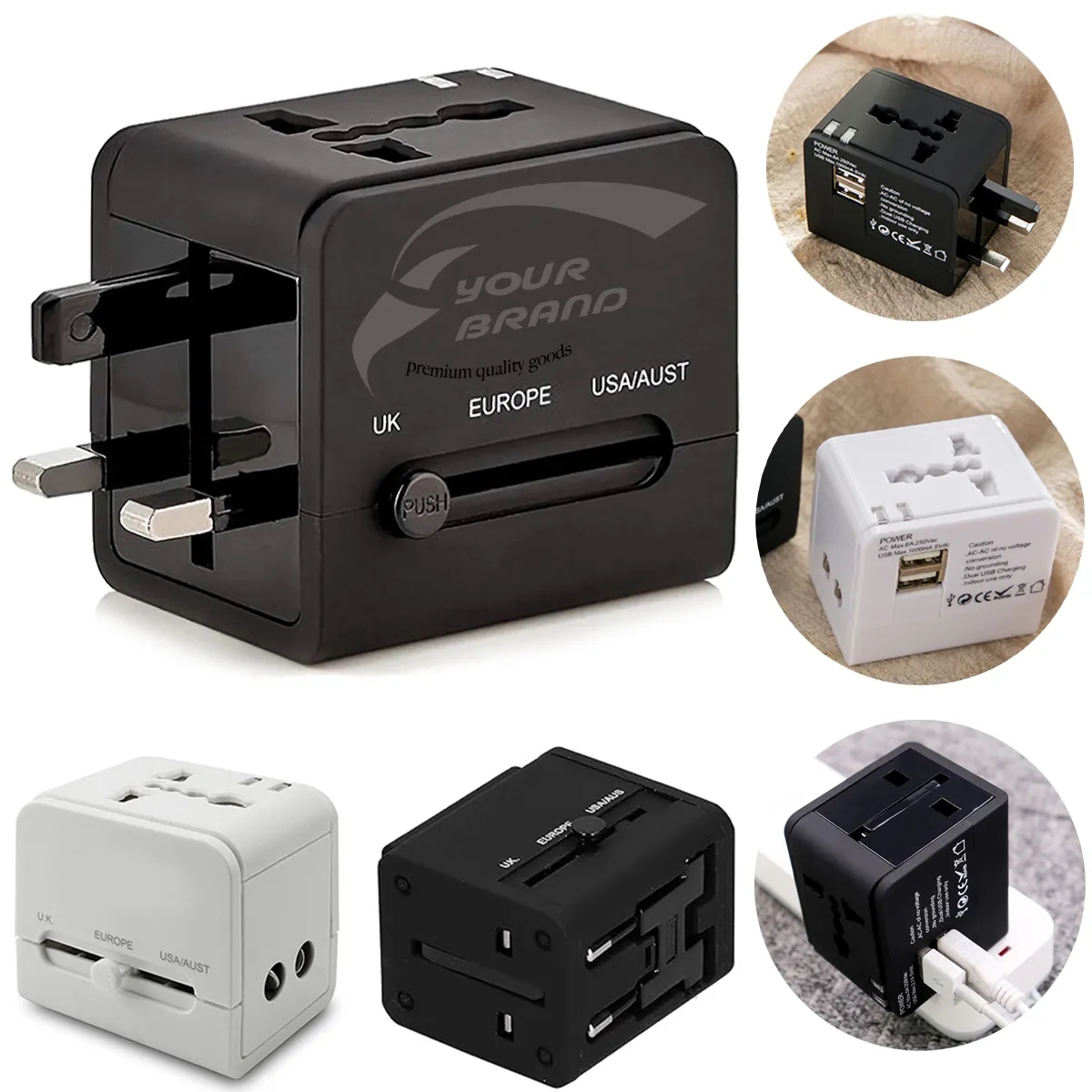 Compact Worldwide Universal Power Adapter Converter 3