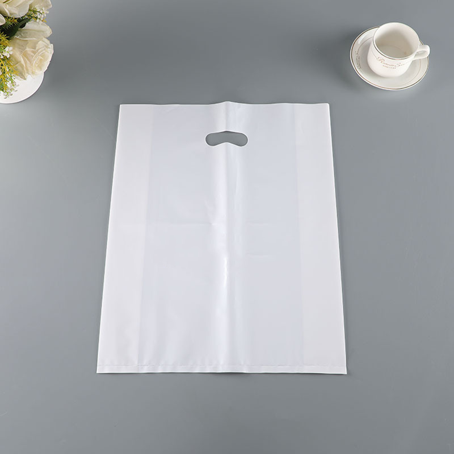Die Cut Fold-Over Reinforced Plastic Bag 5