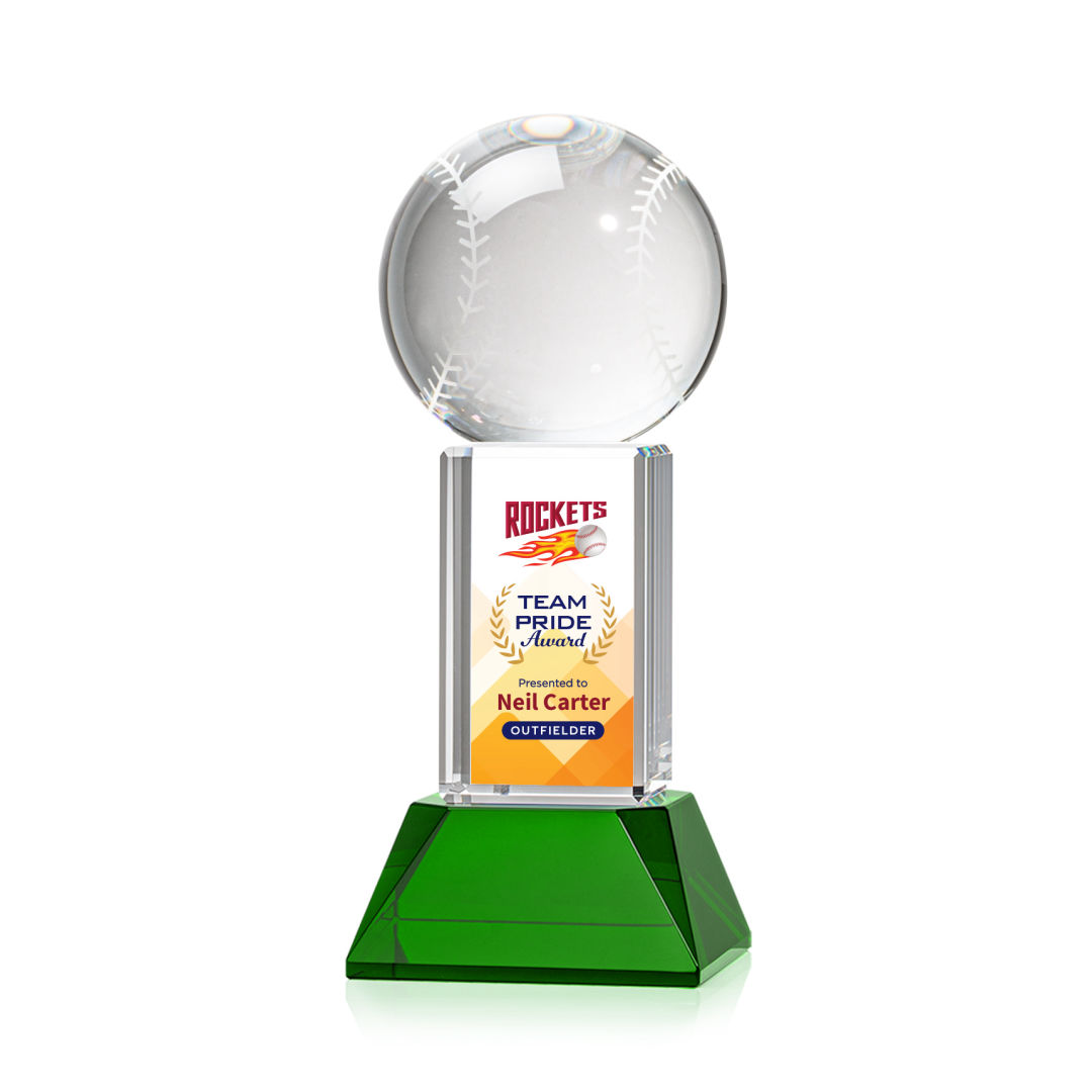 Baseball VividPrint™ Award on Stowe - Green 5