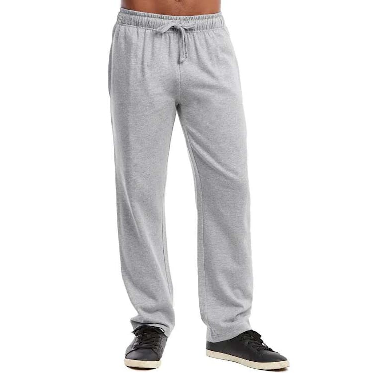 Men's Fleece Sweatpants - Gray Large