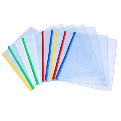 Clear Soft Vinly PVC zip file bags 3