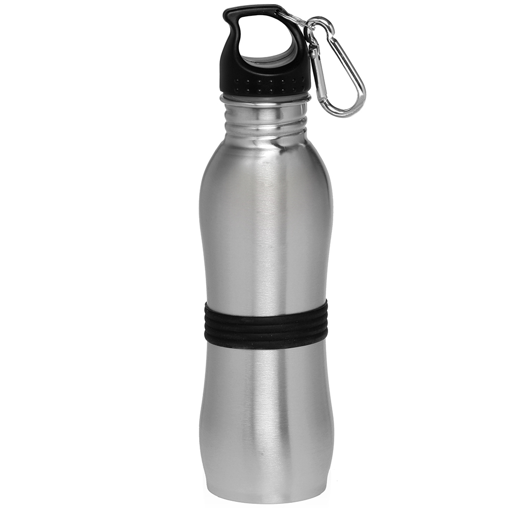 24 oz. Stainless Steel with Rubber Grip Bottles
