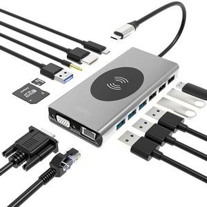 Wireless Charging USB C HUB Adapter 3