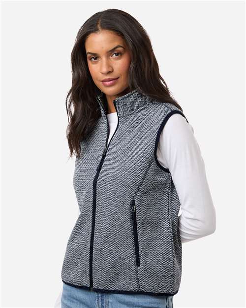 Women's Jasper Jacquard Fleece Vest - NE731W 14