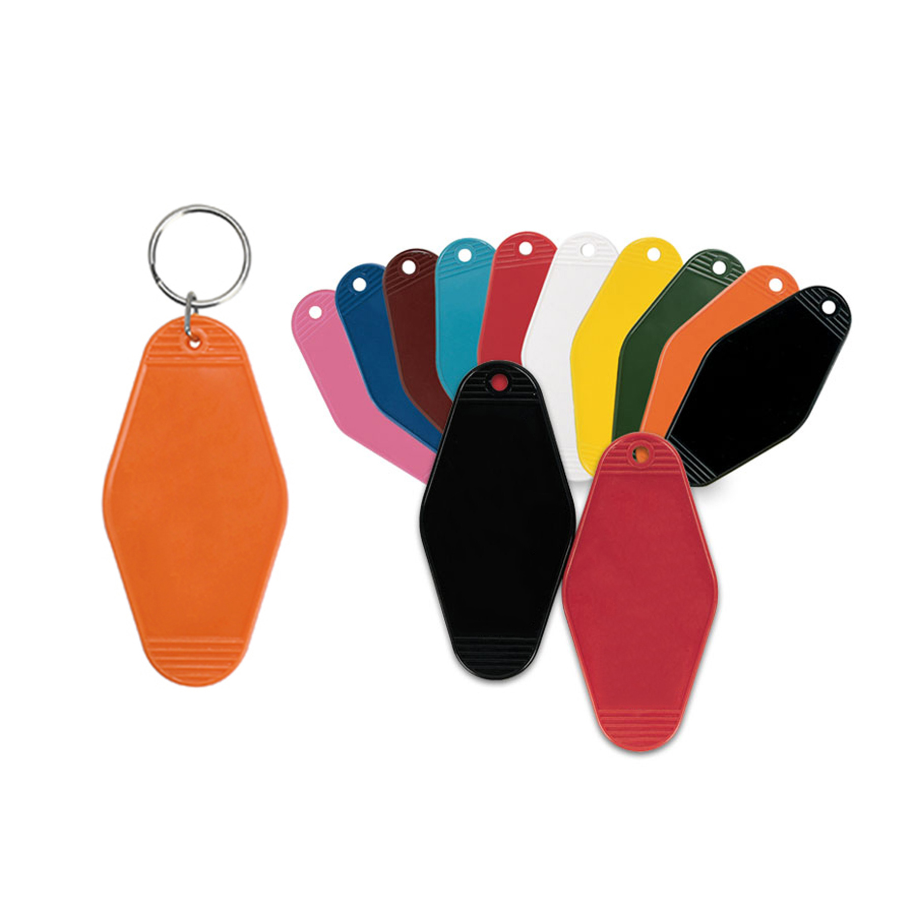 Vintage Plastic Hotel Keychain Motel Key Tag 1