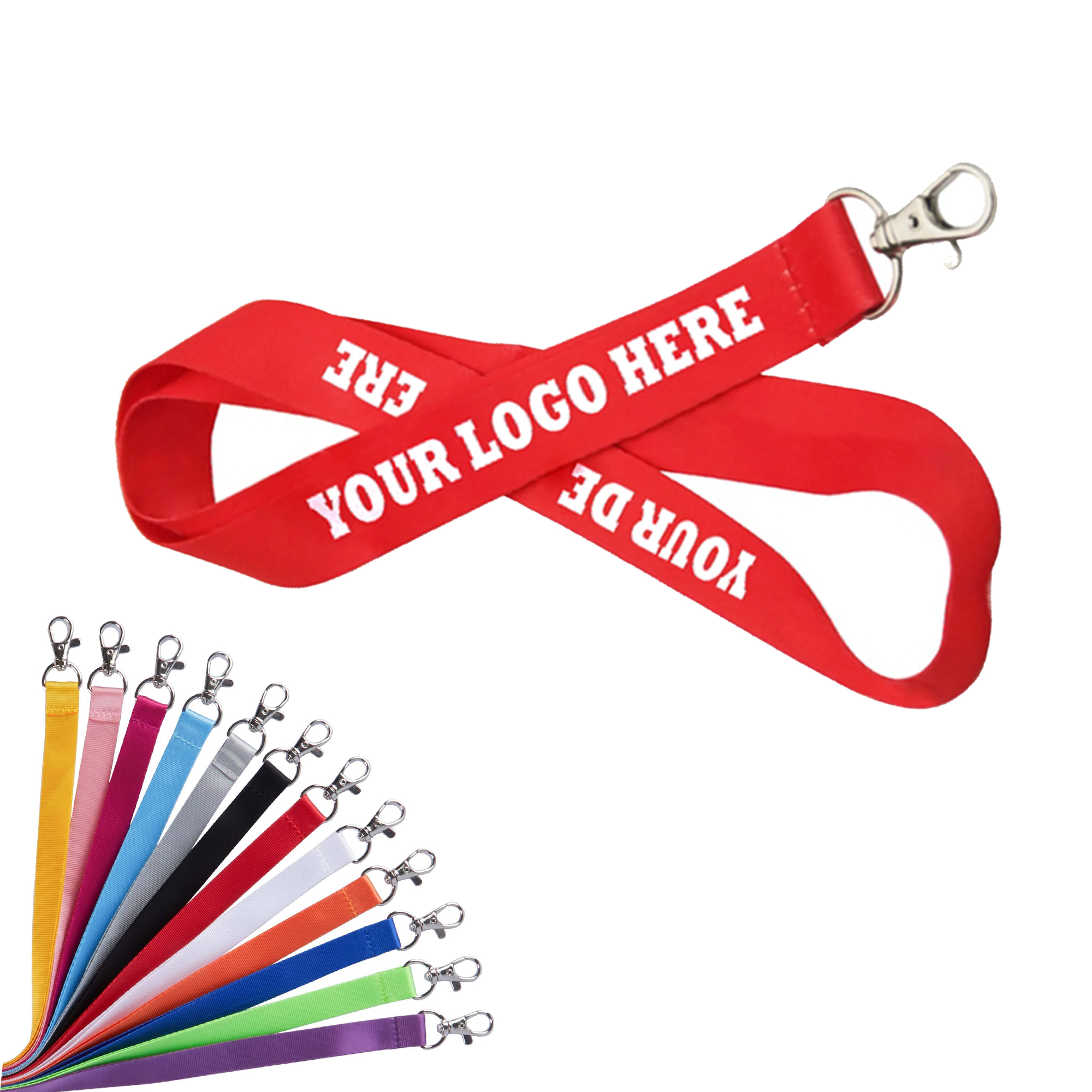 ID Badge Holder Lanyard With Metal Clasp 2
