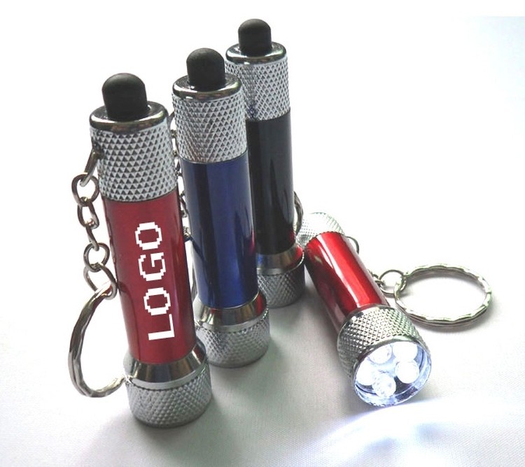 5 LED Aluminum Flashlight with Swivel Keychain 2
