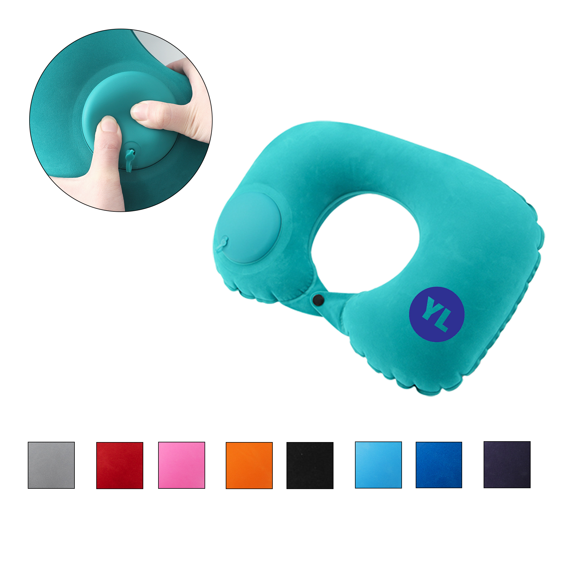 MOQ100 Press The Inflatable U-Shaped Pillow 4