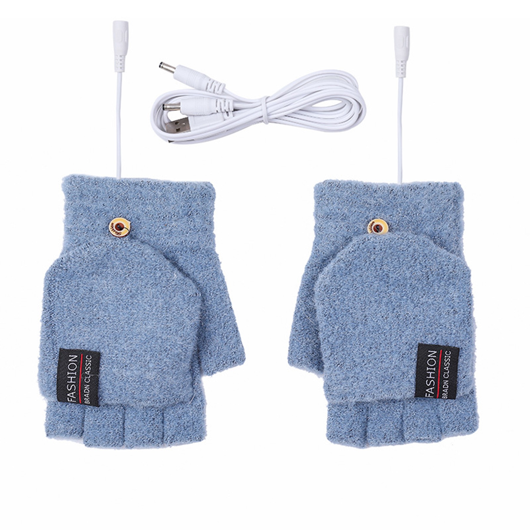 Electric Half Fingerless Heated Gloves 2