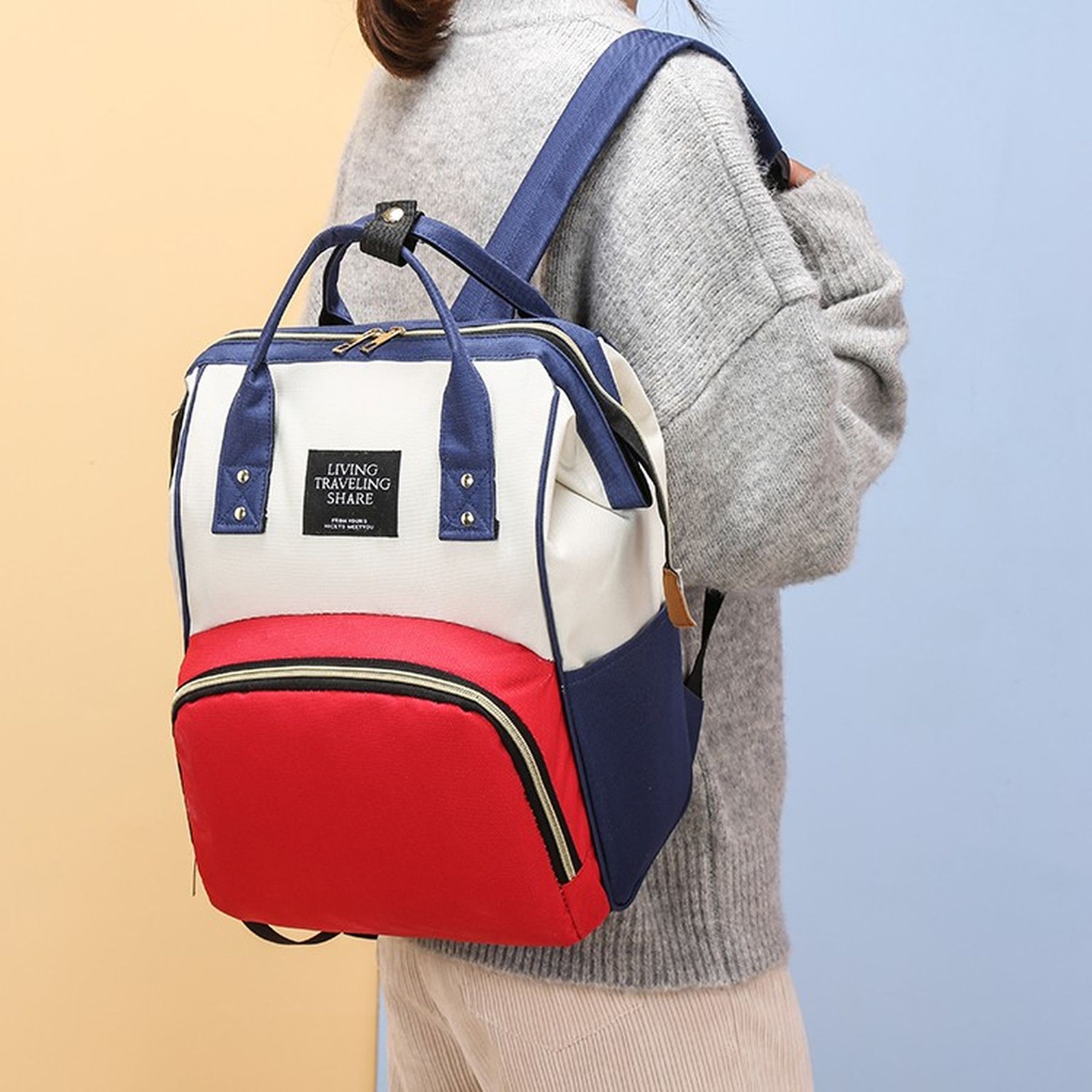 Multi-Function Waterproof Diaper Bag 5