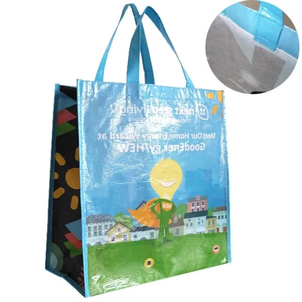 Laminated RPET Tote Bag (12"W x 8"Gussets x 13"H) 3