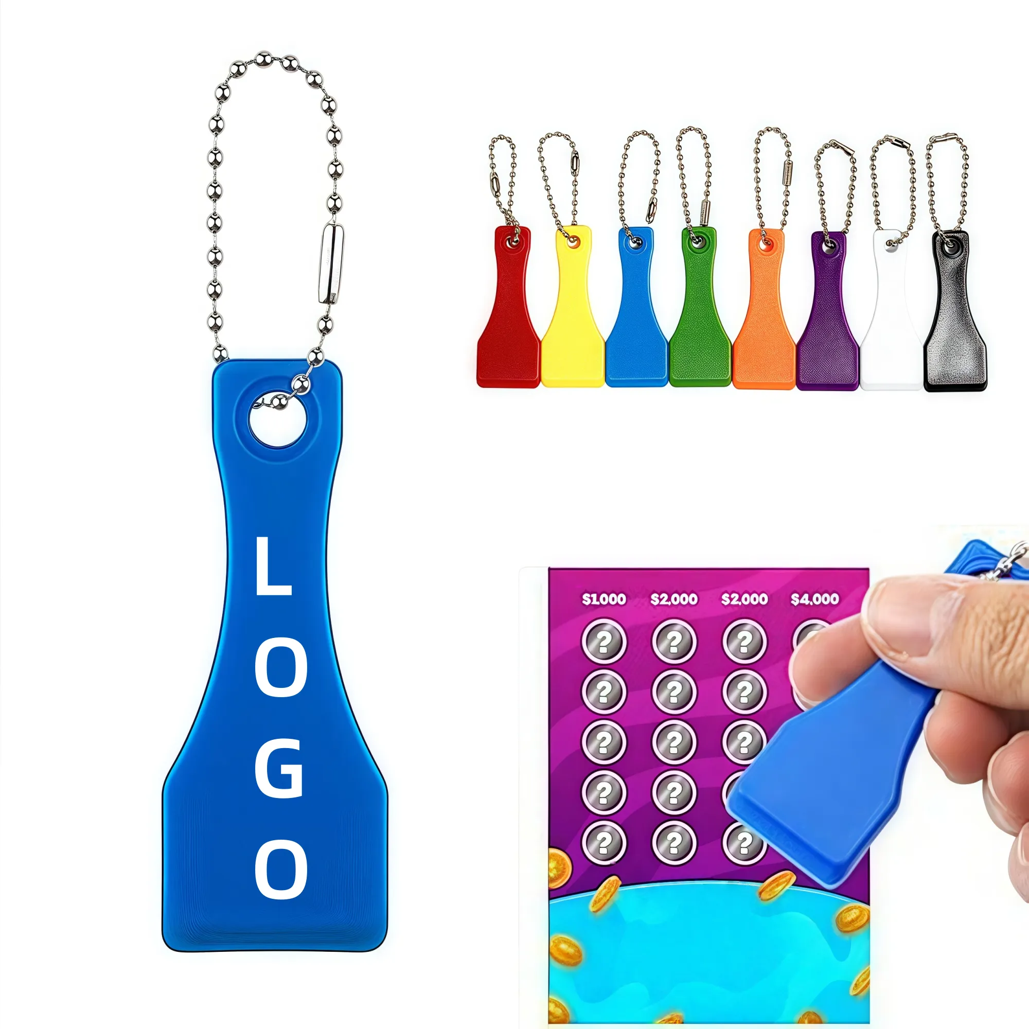 Multi-Color Plastic Lottery Ticket Scratcher Tool 4