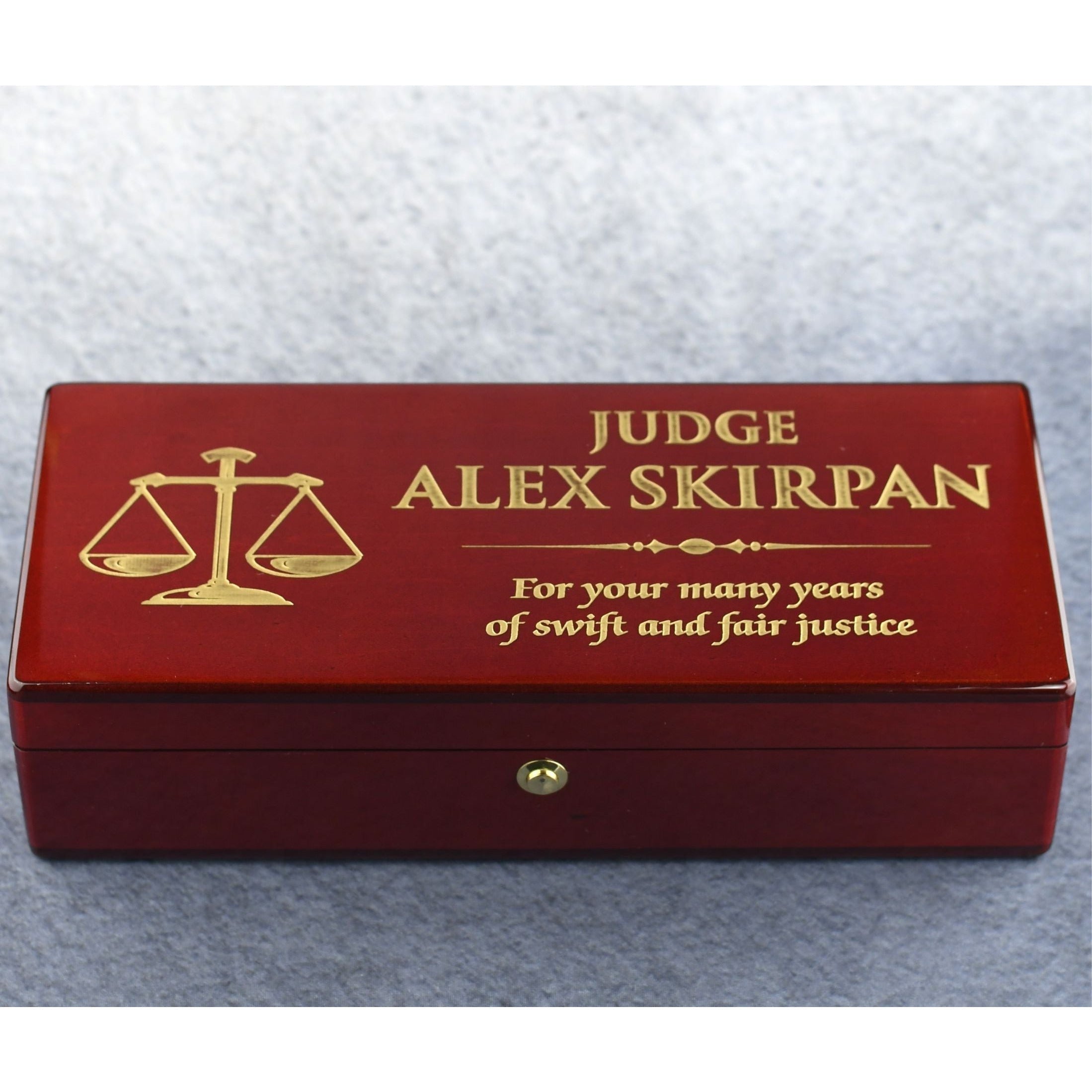 Rosewood Gavel And Case 6