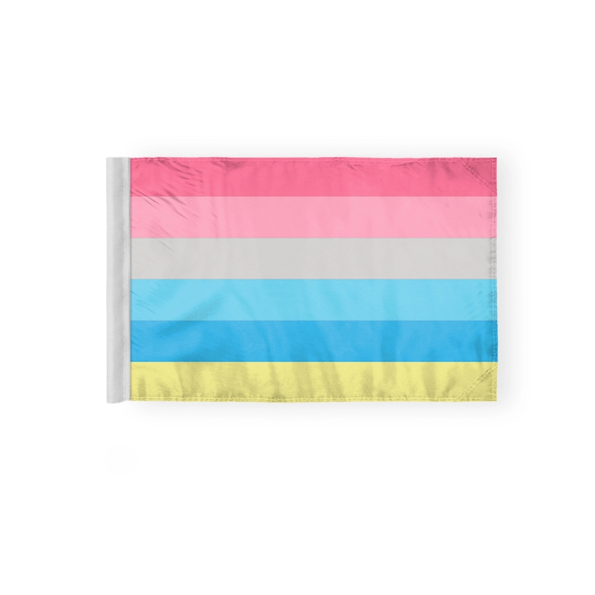 6''x9'' 2ply wPoly Genderflux Motorcycle Flag 2