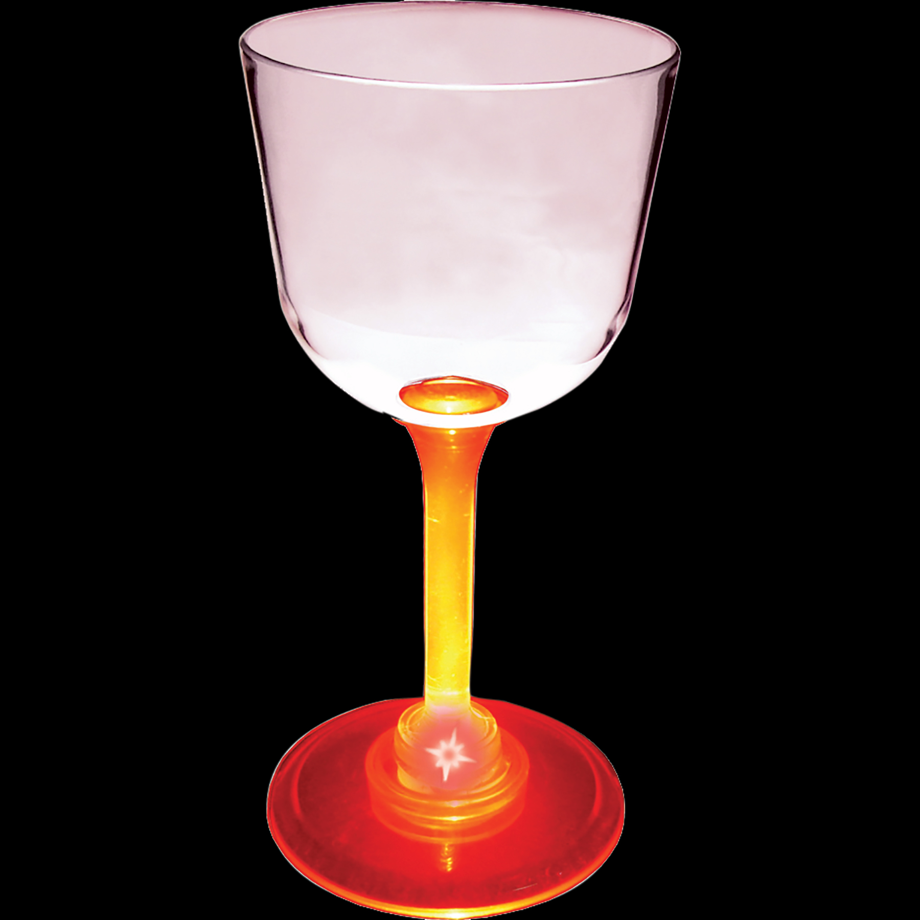 7oz Light Up Standard Stem Plastic Wine Glass