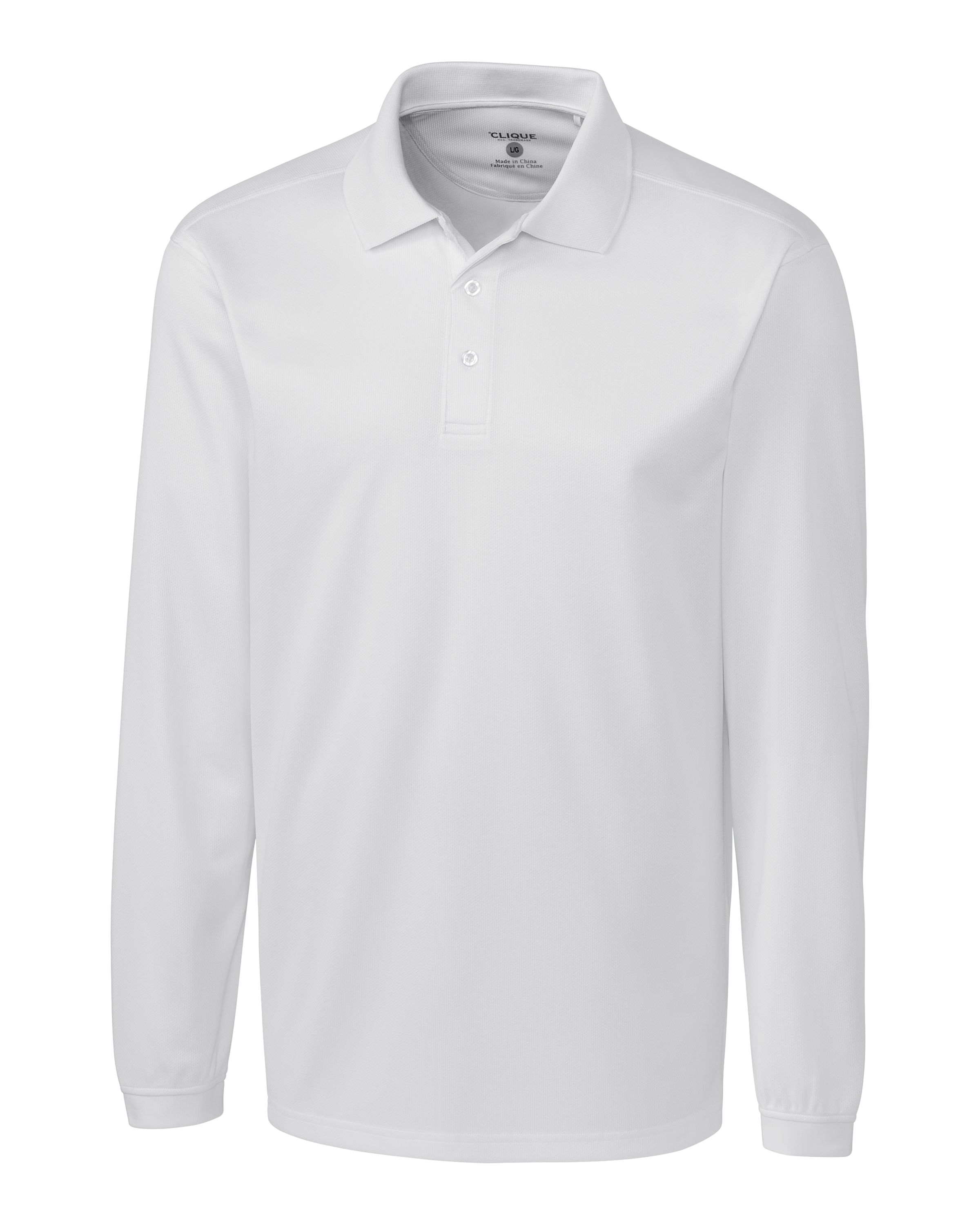 Clique Ice Pique Tech Mens Long Sleeve Polo 22
