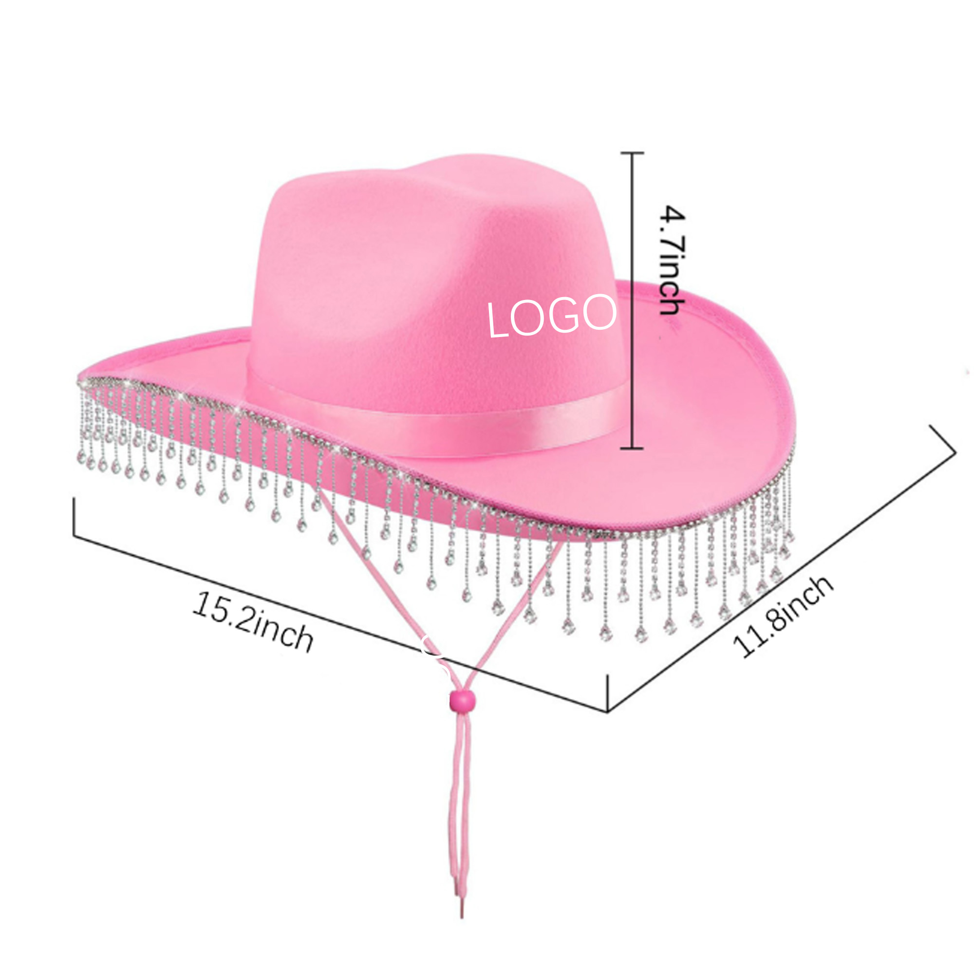 Western Style Felt Cowboy Polyester Hat 5