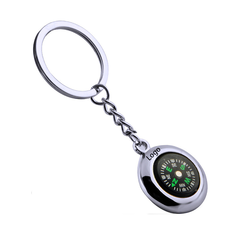 2 in 1 Metal Key Chain and Compass 2