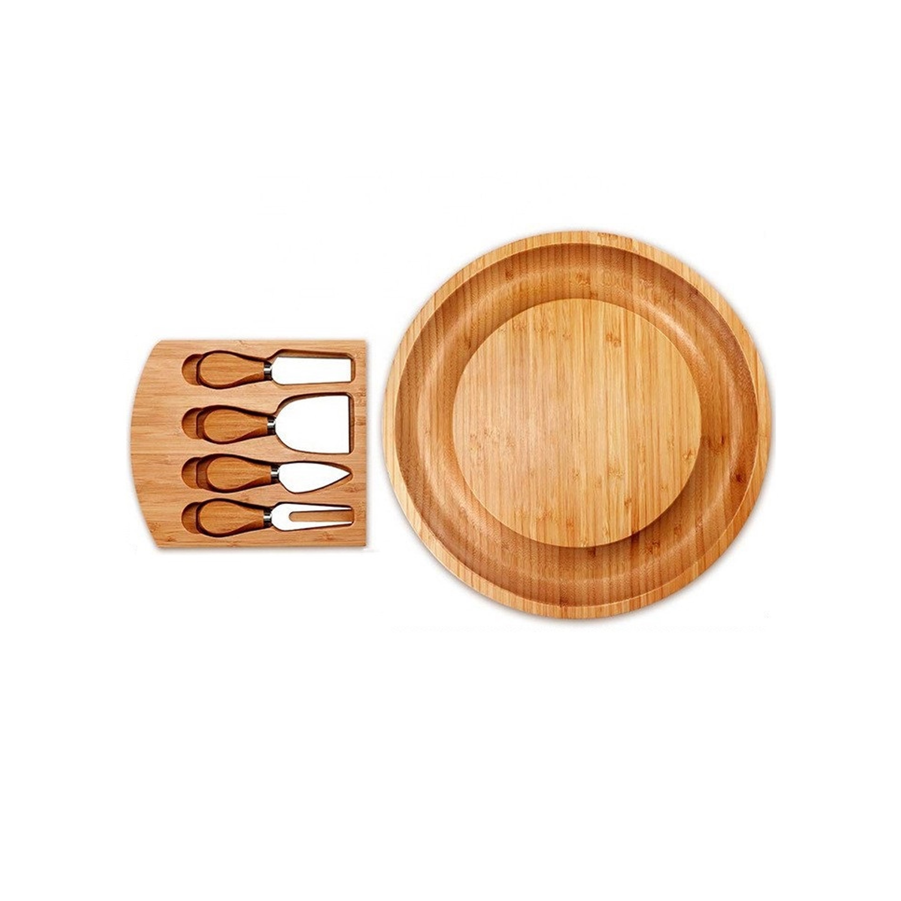 Bamboo Cheese Board and Knife Set (direct import) 3