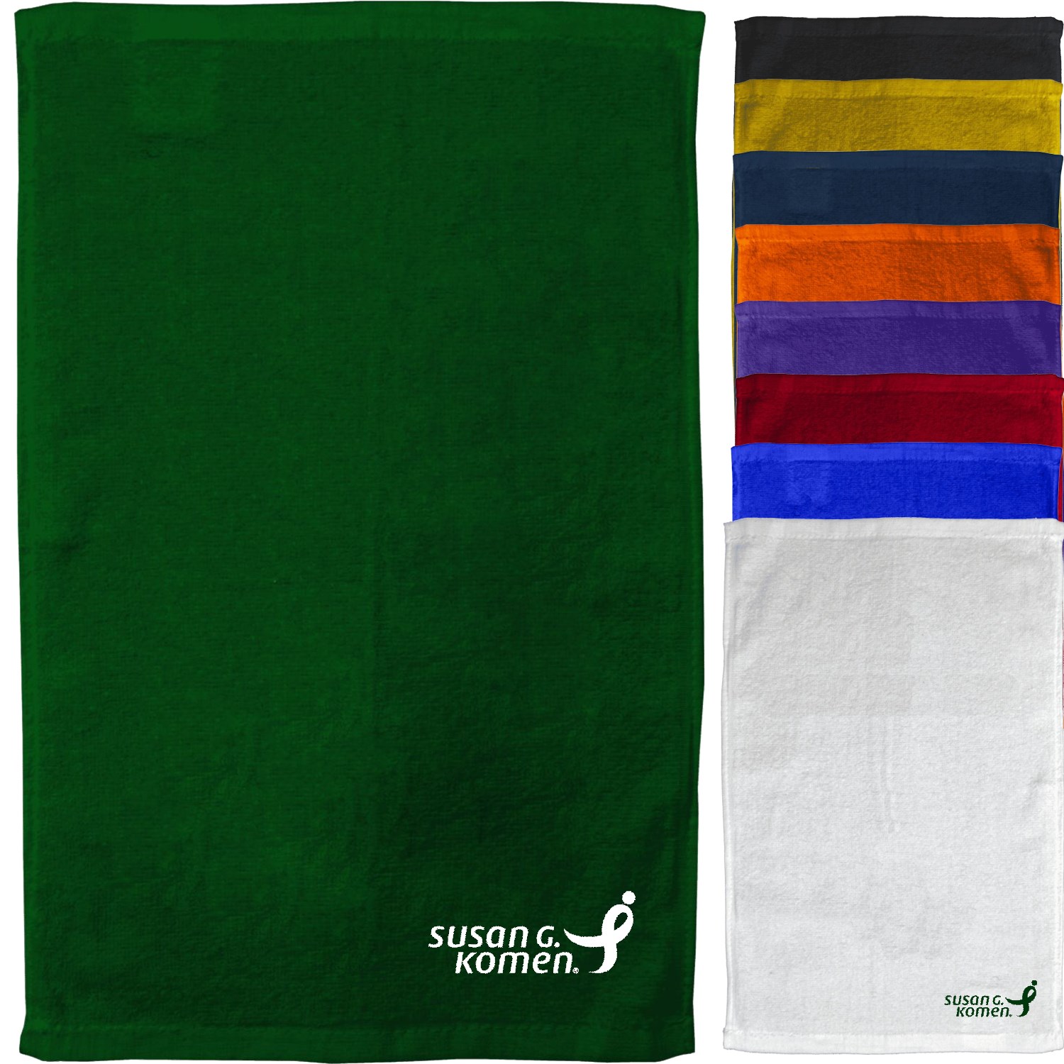 275 GSM 11" x 18" Cotton Velour Rally Towels 2