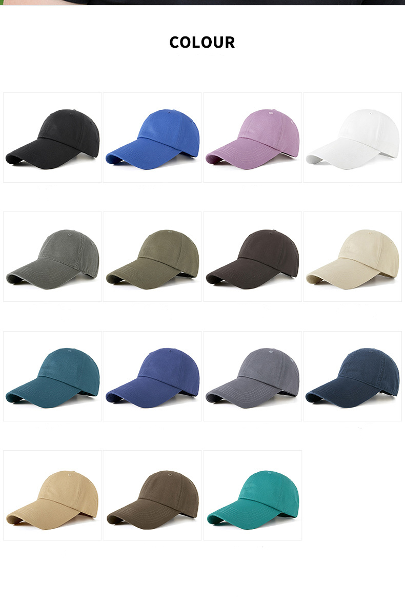 Adjustable Extra Long Bill Baseball Cap Men Women 100% Cotton Visor Hat 15