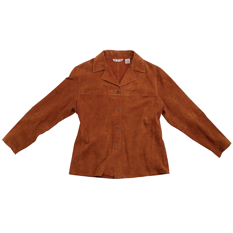 Women's Long Sleeve Italian Suede Leather Jacket 2