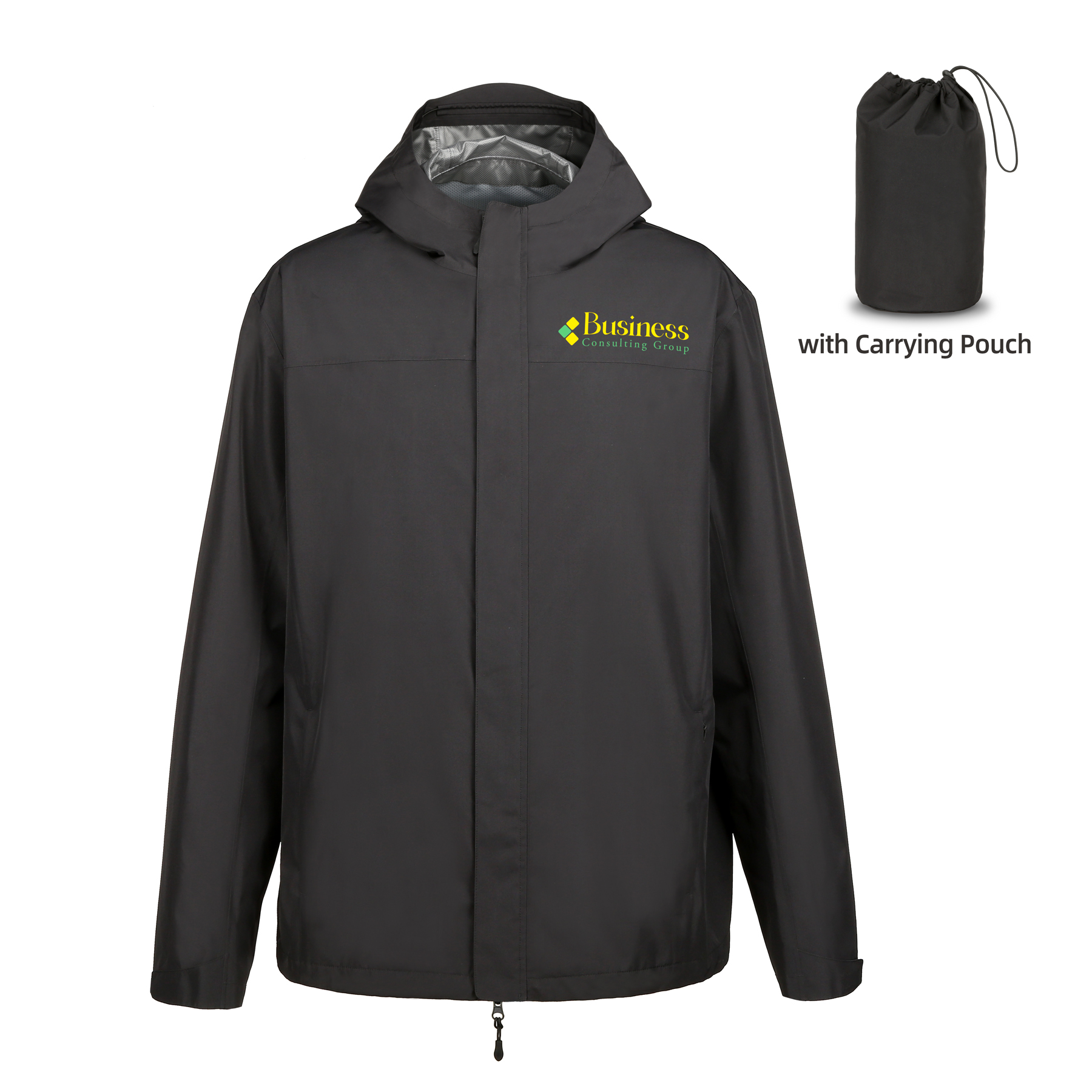 Men's Lightweight Waterproof Hooded Rain Jacket 2