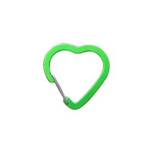Charming Heart-Shaped Flat Aluminum Carabiners 2