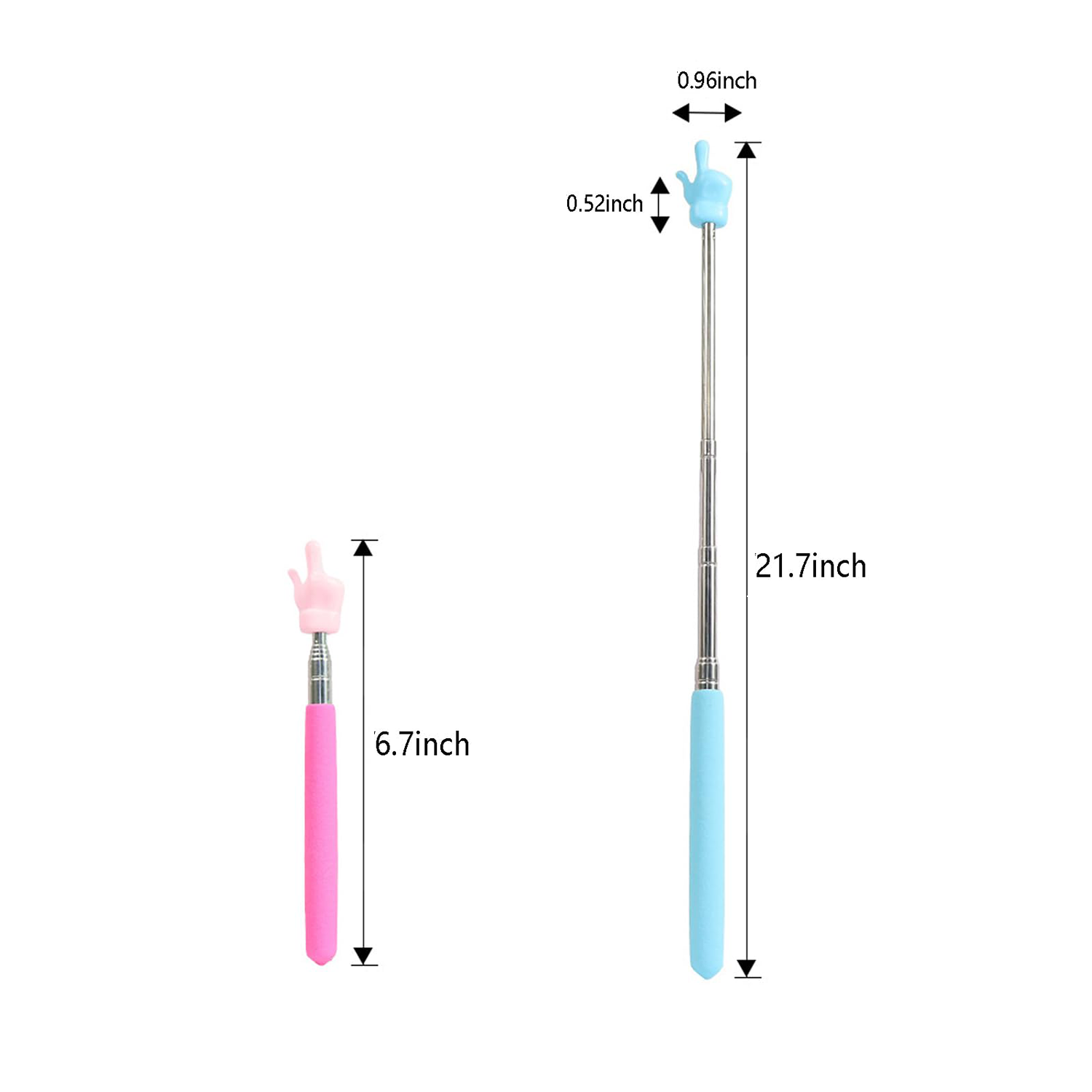 Telescopic Stainless Steel Finger Pointer Stick 16