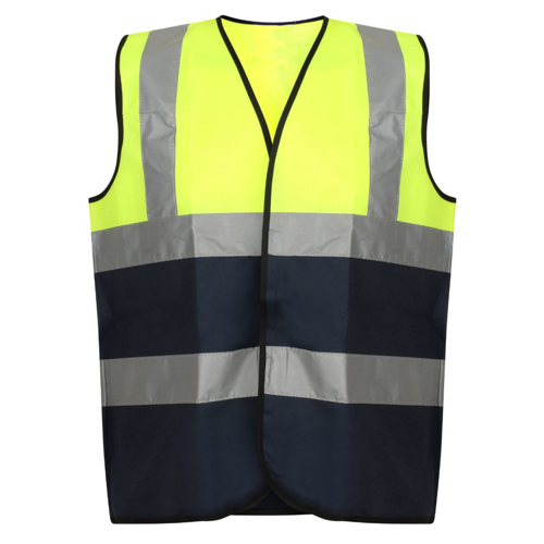 VISIPRO Unisex Hook & Loop Reflective Colorblock Safety Vest 14