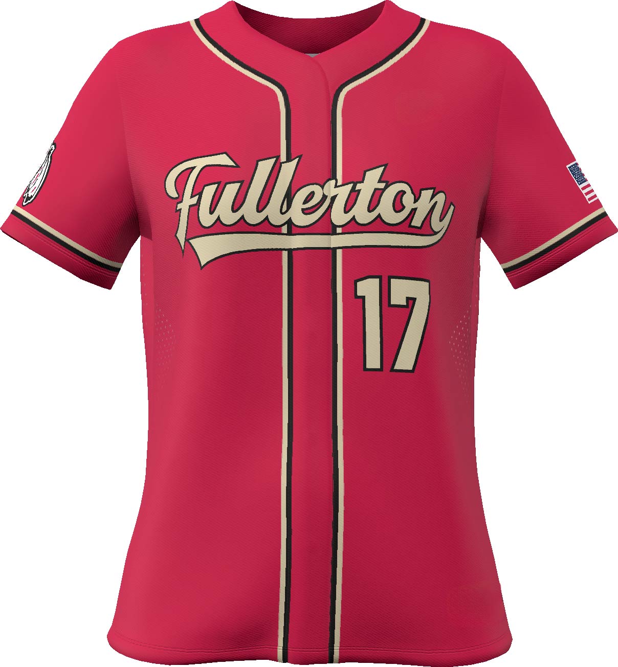 Breeze Full Button Softball Jersey 2