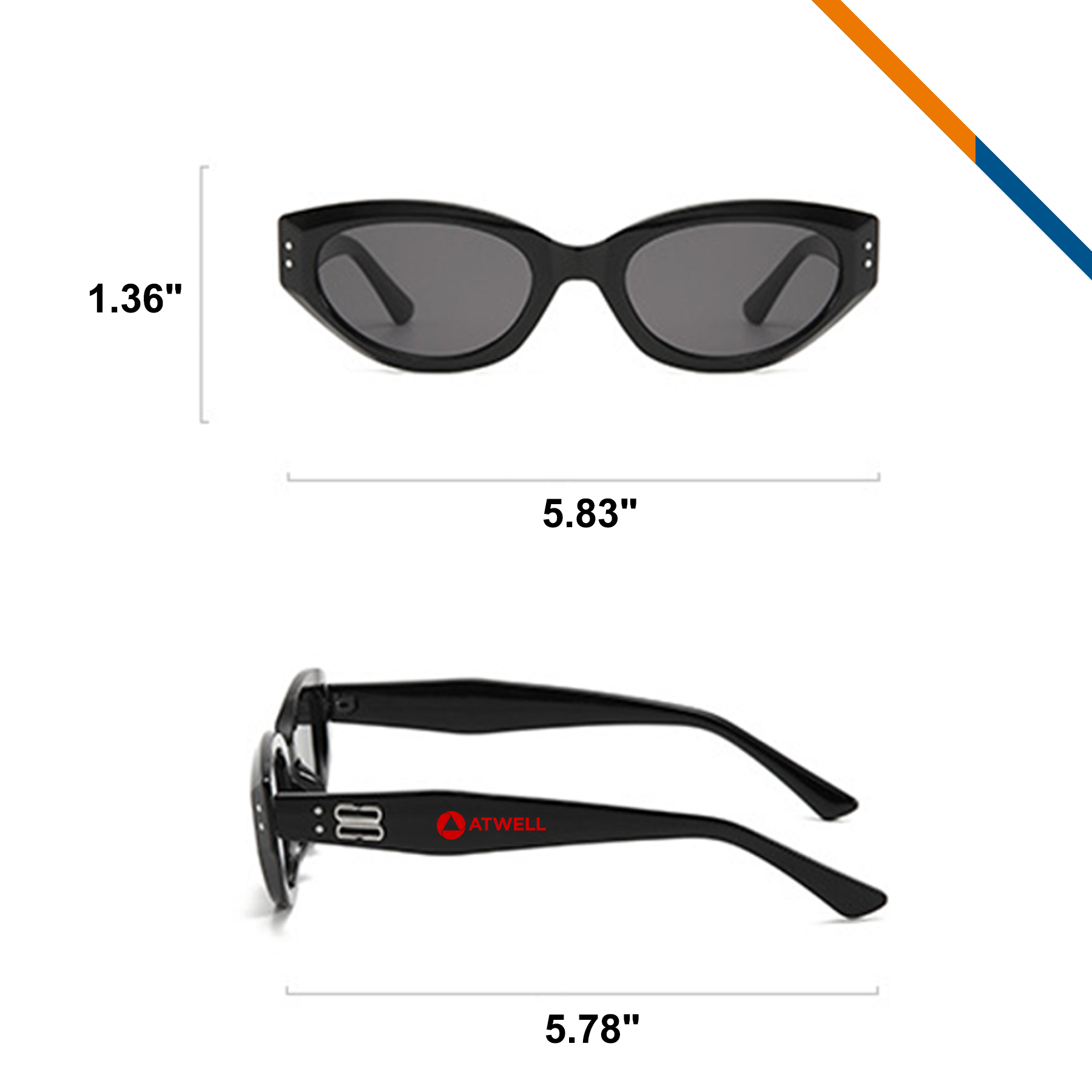 Oswald Vintage Oval Sunglasses 2