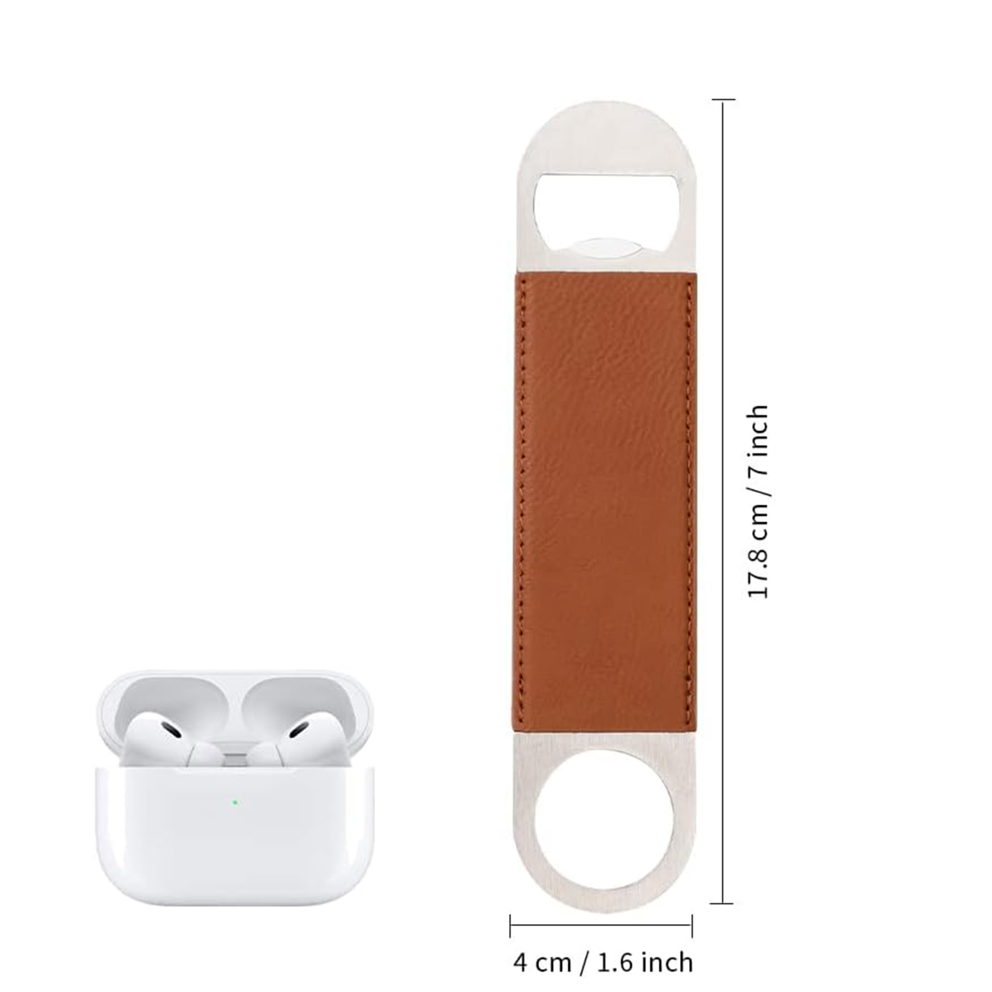 Stainless Steel PU Leather Bottle Opener 2