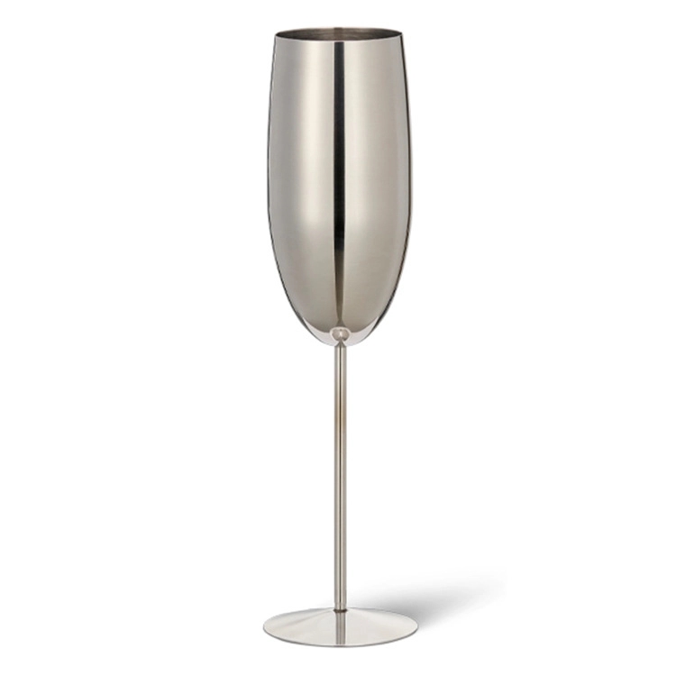 Custom 8.5 oz Stainless Steel Champagne Glasses 7