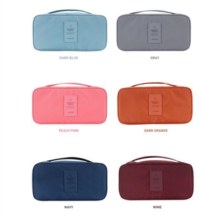Oxford Nylon Underwear Bras Cosmetic Toiletries Storage Bag 3