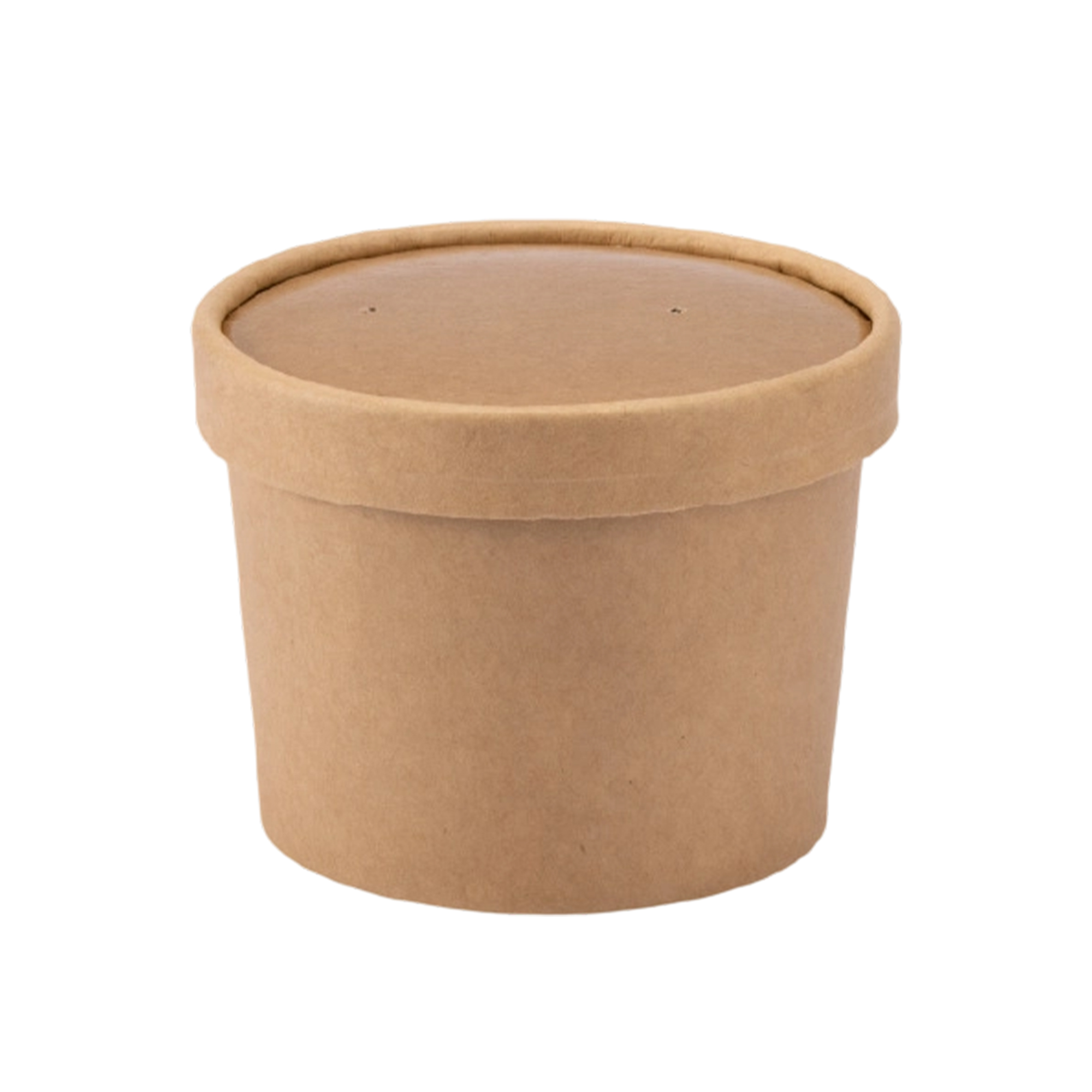 Kraft Paper Soup Bowl With Lid 8 Ounce Round Takeout 4